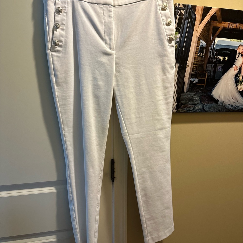NWT white loft sailor pants